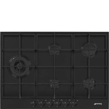 Smeg Classic Classica Piano di cottura PX375LMB Nero Opaco