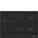 Smeg Classic Classica Piano di cottura PX375LMB Nero Opaco 2