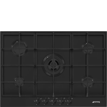 Smeg Classica Piano di cottura PX375MB Nero Opaco