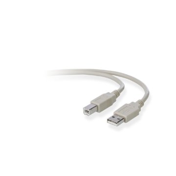 Belkin USB A/B 3m cavo USB USB 2.0 USB B Grigio