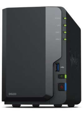 Synology DiskStation DS223 server NAS e di archiviazione Desktop Realtek RTD1619B 2 GB DDR4 0 TB
