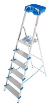 Colombo New Scal Atlantica 5 Scaletta con gradini Alluminio, Blu