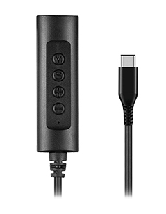 Hamlet HHEADA-UC adattatore per inversione del genere dei cavi USB-C 3.5mm Nero
