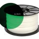 Hamlet Bobina di filamento per stampanti 3D Bio-Plastica Bianco/Verde fosforescente al buio da 1kg 2