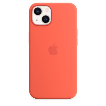 Apple Custodia MagSafe in silicone per iPhone 13 - Mandarino