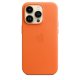 Apple Custodia iPhone 14 Pro in Pelle - Arancione 3