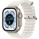 Apple Watch Ultra GPS + Cellular, 49mm Cassa in Titanio con Cinturino Band Ocean Bianco 2