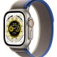 Apple Watch Ultra GPS + Cellular, 49mm Cassa in Titanio con Cinturino Trail Loop Blu/Grigio - S/M 2