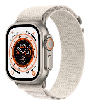 Apple Watch Ultra GPS + Cellular, 49mm Cassa in Titanio con Cinturino Alpine Loop Galassia - Small