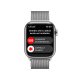 Apple Watch Series 8 GPS + Cellular 41mm Cassa in Acciaio Inossidabile color Argento con Argento Milanese Loop 7