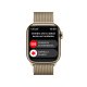 Apple Watch Series 8 GPS + Cellular 41mm Cassa in Acciaio Inossidabile color Oro with con Cinturino Loop Milanese 7