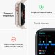 Apple Watch Series 8 GPS + Cellular 41mm Cassa in Acciaio Inossidabile color Oro with con Cinturino Loop Milanese 9