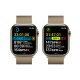 Apple Watch Series 8 GPS + Cellular 45mm Cassa in Acciaio Inossidabile color Oro with con Cinturino Loop Milanese 8