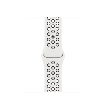 Apple MPGK3ZM/A accessorio indossabile intelligente Band Nero, Bianco Fluoroelastomero