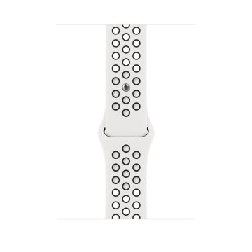 Apple MPH13ZM/A accessorio indossabile intelligente Band Nero, Bianco Fluoroelastomero