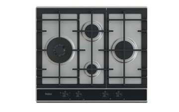 Haier Series 4 HAHG6D5XH Acciaio inox Da incasso 59.5 cm Gas 4 Fornello(i)