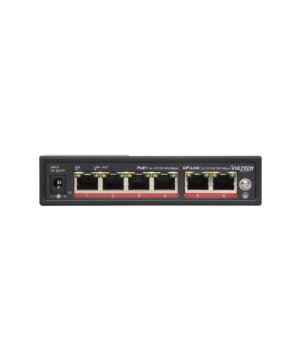 Vultech Security Switch PoE+ Gigabit 4 porte 10/100/1000 GE + 2 porte Uplink 10/100/1000 GE 60W AI SMART