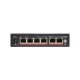 Vultech Security Switch PoE+ Gigabit 4 porte 10/100/1000 GE + 2 porte Uplink 10/100/1000 GE 60W AI SMART 2