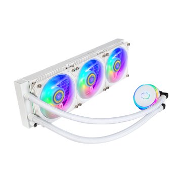 Cooler Master MasterLiquid PL360 Flux Bianco Edition Case per computer Kit di raffreddamento a liquido 12 cm Bianco