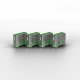 Lindy 40461 clip sicura Bloccaporte USB tipo A Verde Acrilonitrile butadiene stirene (ABS) 10 pz 3