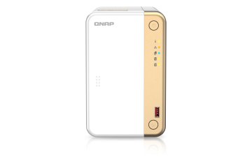 QNAP TS-262 NAS Tower Intel® Celeron® N4505 4 GB 0 TB QNAP QTS Oro, Bianco