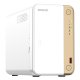 QNAP TS-262 NAS Tower Intel® Celeron® N4505 4 GB 0 TB QNAP QTS Oro, Bianco 12