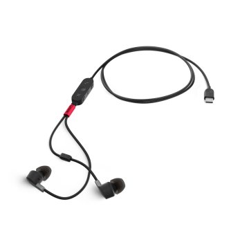 Lenovo 4XD1C99220 cuffia e auricolare Cablato In-ear Musica/Giornaliera USB tipo-C Nero