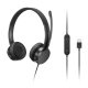 Lenovo 4XD1K18260 cuffia e auricolare Cablato A Padiglione Musica/Giornaliera USB tipo A Nero 2