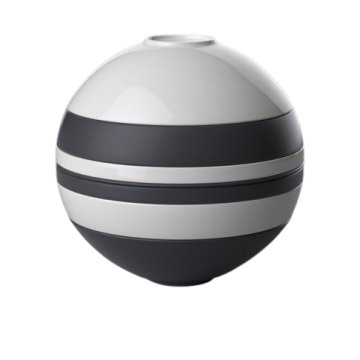 Villeroy & Boch Iconic La Boule Porcellana Nero, Bianco Rotondo Set da portata