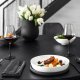 Villeroy & Boch Iconic La Boule Porcellana Nero, Bianco Rotondo Set da portata 5