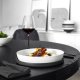 Villeroy & Boch Iconic La Boule Porcellana Nero, Bianco Rotondo Set da portata 6