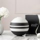 Villeroy & Boch Iconic La Boule Porcellana Nero, Bianco Rotondo Set da portata 7