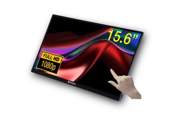 Verbatim 49592 Monitor PC 39,6 cm (15.6") 1920 x 1080 Pixel Full HD LCD Touch screen Nero