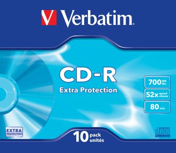 Verbatim CD-R Extra Protection 700 MB 52x 10 pz