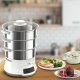 Tefal Convenient Series Deluxe VC502D pentola a vapore 3 cestello/i Superficie piana 900 W Acciaio inox, Bianco 11