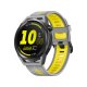 Huawei WATCH GT Runner-B19A,Grey Durable Polymer Fiber Case, Grey Soft Silicone Strap 4