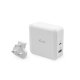 i-tec CHARGER-C60WTUK Caricabatterie per dispositivi mobili Universale Bianco AC Ricarica rapida Interno 2