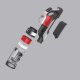 Hoover HF910H 011 Aspirapolvere a bastone Batteria Secco EPA Senza sacchetto 0,7 L 350 W Rosso, Titanio 4 Ah 44