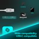 Cellularline SPARROW Auricolari in-ear con finiture metalliche, remote control e connettore USB-C 7