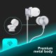 Cellularline SPARROW Auricolari in-ear con finiture metalliche, remote control e connettore USB-C 8