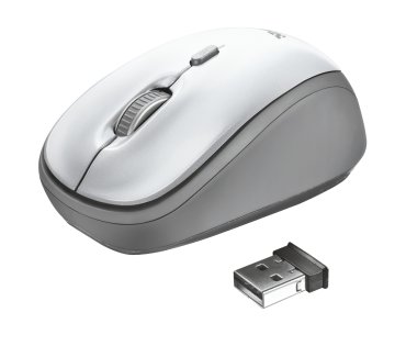 Trust Yvi mouse Ufficio Ambidestro RF Wireless Ottico 1600 DPI