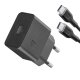 Cellularline Super Fast Charger Kit 25W - USB-C to USB-C - Samsung Caricabatterie da rete Super Fast Charge PD 25W con cavo USB-C to USB-C 2