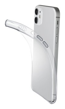 Cellularline Fine - iPhone 12 mini Cover in gomma morbida ultra sottile e trasparente
