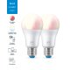 WiZ Lampadina Smart Dimmerabile Luce Bianca o Colorata Attacco E27 60W Goccia 2Pezzi 3