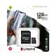 Kingston Technology Scheda micSDXC Canvas Select Plus 100R A1 C10 da 128GB + adattatore 6