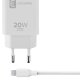 Cellularline USB-C Charger Kit 20W - USB-C to Lightning - iPhone 8 or later Caricabatterie da rete USB-C 20W per la carica alla massima velocità di iPhone 8 e successivi con cavo USB-C to Lightning 2