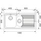 Franke Logica Line LLX 651 Lavello montato su piano Rettangolare Acciaio inossidabile 3