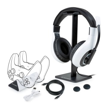 NACON PS5PACK1 cuffia e auricolare Cablato A Padiglione Gaming Bianco
