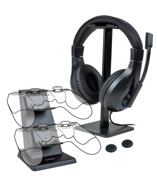 NACON PS4PACK1 cuffia e auricolare Cablato A Padiglione Gaming Nero