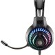 Music Sound Predator Cuffie da gaming con cavo JACK 3.5mm lungo 160cm. Dotate di luci RGB, microfono flessibile, archetto regolabile e padiglioni ultra-morbidi per un comfort perfetto durante le tue p 3